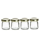 Perfume Studio Small Mini Glass Jar with Lids; Ideal Container for Jam, ... - $13.54 CAD
