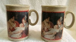 TWO Watkins 1914 Alamanac Coffee Cups Mugs Made in England - £11.75 GBP