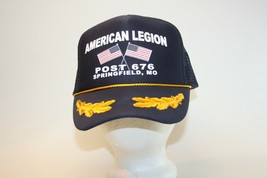 Springfield, MO Post 676 American Legion Snapback Trucker Hat Cap Rope Eggs - £7.93 GBP