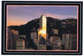 Postcard Central District At Dusk Hong Kong China - £3.05 GBP