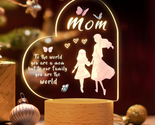 Mothers Day Gifts for Mom,Wood Base Night Light Presents,Birthday Christ... - $20.88