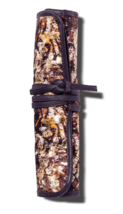 Sonia Kashuk Cosmetic Make Up Bag Brush Rollup Distress Floral with Foil... - €7,75 EUR
