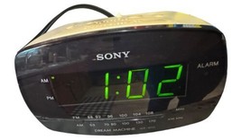 Sony Dream Machine ICF-C111 AM/FM Digital Clock Radio White &amp; Black, GRE... - $13.10
