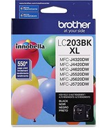 Brother Lc203Bk Innobella High Yield (Xl Series) Black Ink Cartridge, 1 ... - $32.99