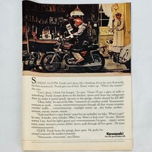 Vintage 1970&#39;s Kawasaki KZ-400 Motorcycle Magazine Print Ad Full Color 8... - $6.62
