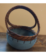 basket handmade in Costa Rica blue - £15.21 GBP