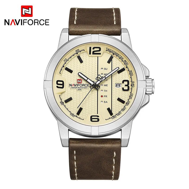 Mens Casual Leather 30m Waterproof Watches Military Sports Male Wristwat... - $39.02