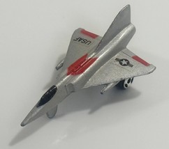 Vintage Tootsie Toys Diecast USAF F 106 Jet Airplane Military Metal 1:87 - $5.93