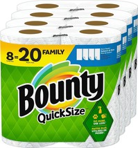 Bounty Quick Size Paper Towels, White, 8 Family Rolls = 20 Regular Rolls - £19.72 GBP