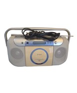 Sony (CFD-E100)  CD &amp; AM/FM Radio &amp; Cassette Player/Recorder Boom Box Wo... - £28.49 GBP