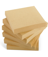 Juvale 6-Pack Kraft Paper Sticky Notes 3X3 Inch, Brown Self-Adhesive Mem... - £8.74 GBP