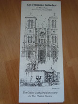 San Fernando Cathedral Texas Brochure  - £3.12 GBP