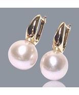 Gorgeous 11.4mm Natural White Pinkish Tones Round Edison Cultured Pearl ... - $105.19