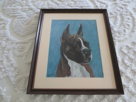 Orbesen Framed, Matted, Plexiglass Original Boxer Charcoal DRAWING--14.25&quot; X 17&quot; - $38.61