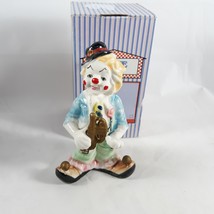 Home Accents Clown With Trumpet Horn Figurine Ceramic - £9.49 GBP