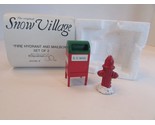 Dept 56 51322 Fire Hydrant and Mailbox Diecast Snow Village 2 pcs  L131 - £10.98 GBP