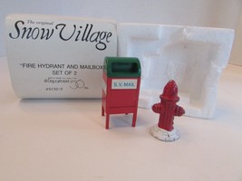 Dept 56 51322 Fire Hydrant and Mailbox Diecast Snow Village 2 pcs  L131 - £10.85 GBP