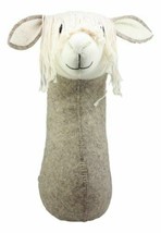 Fiona Walker England Handmade Organic Camelid Llama Head Wall Decor Large 18&quot;H - £124.32 GBP