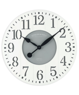  Large White, Rich Grey &amp; Silver 24&quot; Oversized Wall Clock , Quartz Movem... - £46.53 GBP