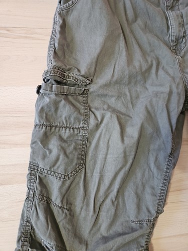 Arizona Jeans Cargo Shorts, Button 100% Cotton, Men's Size 33, Gray/Green Item image 2