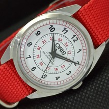 Vintage Oris Winding Swiss Refurbished Mens Wrist White Watch 558c-a297106-6 - £15.64 GBP