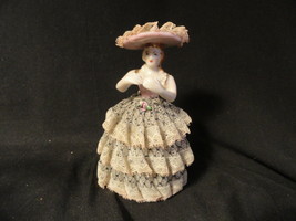 Royal Japan Handpainted Dresden Lace Lady Figure - $35.99