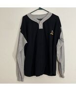 Vintage Mickey Unlimited Long Sleeve T-shirt Tee Gray &amp; Black Large Disney - €17,03 EUR