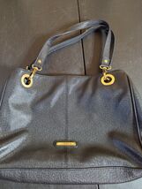 Liz Claiborne Large Black Leather Tote/Carry-All Handbag. Zipper Closures - €25,55 EUR