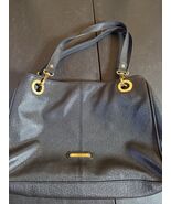 Liz Claiborne Large Black Leather Tote/Carry-All Handbag. Zipper Closures - €25,55 EUR