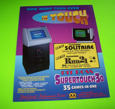MERIT IN TOUCH SUPERTOUCH 30 ORIGINAL NOS VIDEO GAME SALES FLYER Vintage... - £11.58 GBP