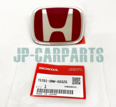 GENUINE HONDA REAR RED EMBLEM BADGE 75701-SNW-003ZG FOR CIVIC 4D TYPE R FD2 - £70.31 GBP