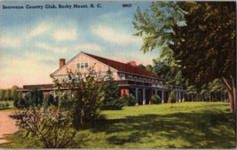 Rocky Mount NC- North Carolina, Benvenue County Club, Vintage Postcard (B3) - £4.55 GBP