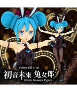 Japan FURYU Vocaloid BiCute Bunnies Hatsune Miku Figure (Black) - 31cm C... - $1,198.19 MXN