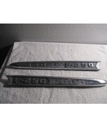 1961 1962 Ford Truck F-250 HOOD SIDE EMBLEMS Original pair NAME PLATES - $53.45