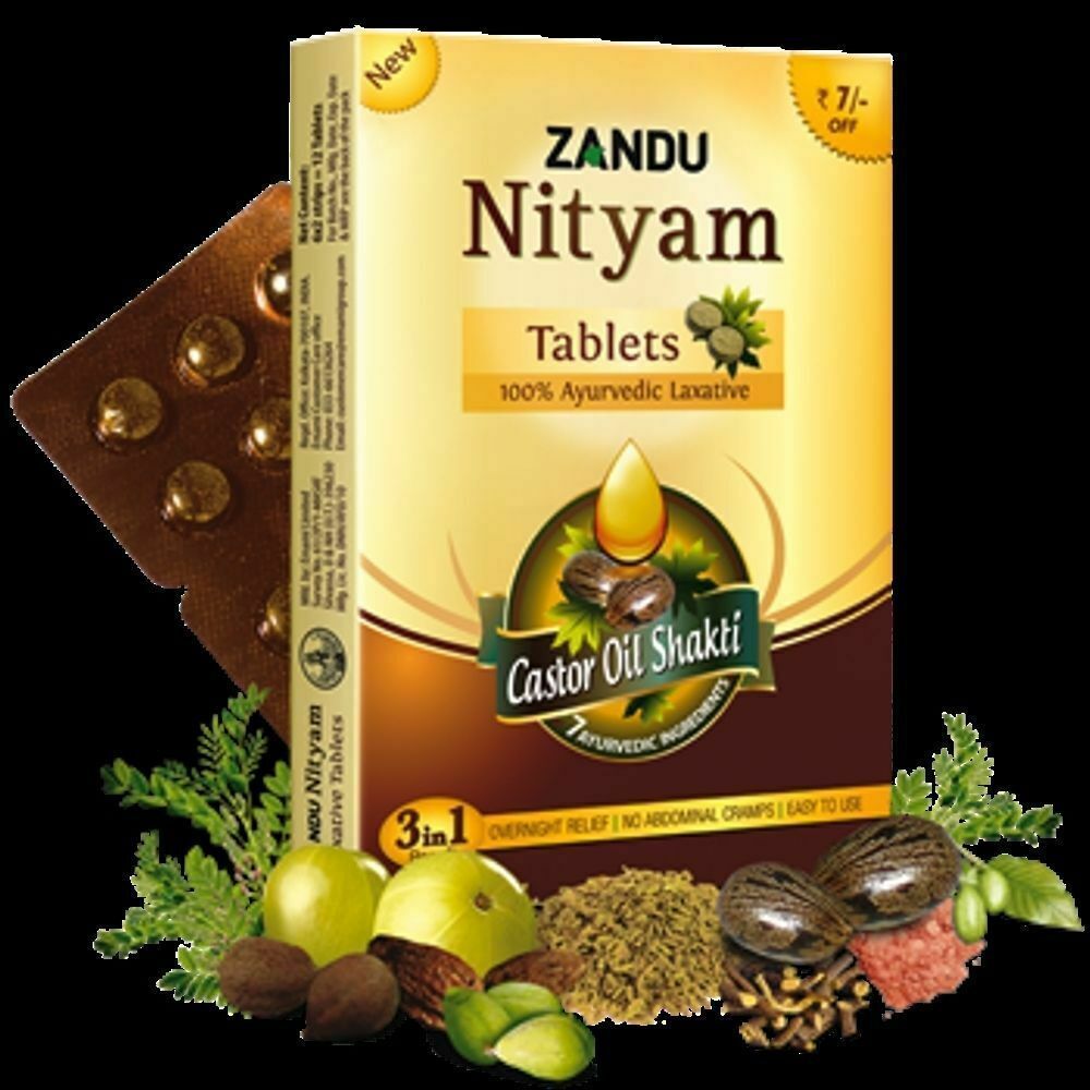 216 Zandu Nityam Ayurvedic Tablets digestion abdominal stomach cramp gas acidity - $50.22