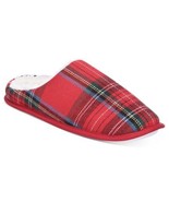 MSRP $30 Club Room Men&#39;s Plaid Slippers Red Size Small (6-7) - $35.73 CAD