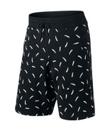 Nike Mens Everett Allover Print Fern Shorts,Black/Grey,Medium - £103.94 GBP