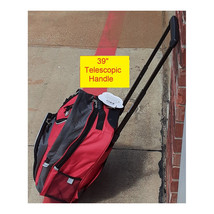 Carry On Backpack Rolling Backpack Travel Backpack Carry On Red Backpack... - $57.09