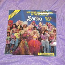 BARBIE month by month CALENDAR 1991 See what&#39;s new... 15 month calendar (E) - £7.76 GBP