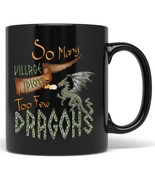 PixiDoodle Introvert Dragon Coffee Mug - Green Dragons Village Idiots Fa... - $35.43 CAD+