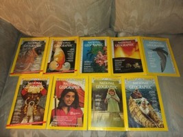 Lot 9 1973 National Geographic Vintage Magazines Feb Apr Jun July Aug Sept... - £38.29 GBP