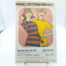 Vintage Sewing PATTERN Kandel Patterns for Knits 400 Womens Petite 1970s... - $14.52