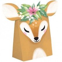 Deer Little One Paper Treat Bags with Attachments 8 Pack 8&quot; x 4.5&quot; Table... - £8.61 GBP