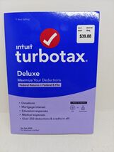 TurboTax DELUXE 2020 Federal Return Efile Windows /Mac CD - $371.04 MXN
