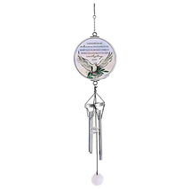 Windchime Dove With Poem: Safely Home In Heaven - £18.46 GBP