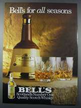 1986 Bell's Scotch Ad - For All Seasons - $18.49