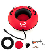 40 Inch Inflatable Snow Sled for Kids and Adults-Red - Color: Red - $133.76