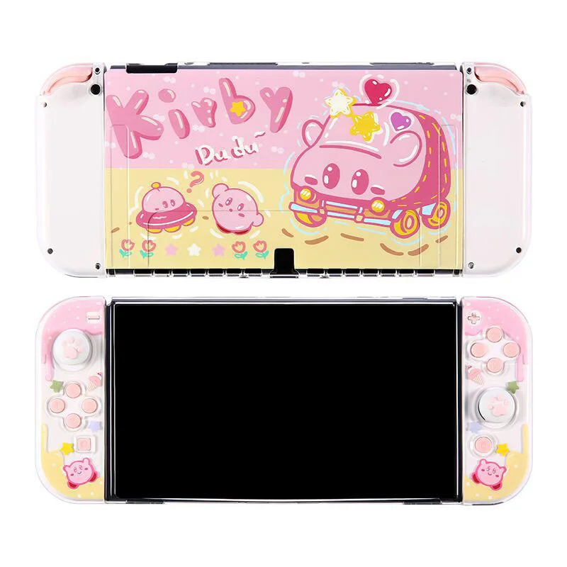 Kawaii Kirby Anime Figure Switch Ns/oled Game Console Protective Case Base Shell - £14.93 GBP+