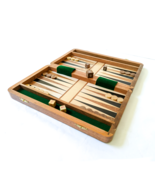 Handmade Backgammon Set - Engraved Wooden Board Game for Family Fun, tav... - $71.99