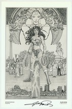 History of the DC Universe SIGNED George Perez Comic Art Print ~ Wonder Woman - £311.38 GBP